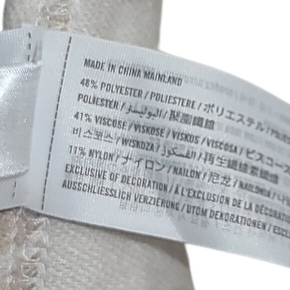 Abercrombie & Fitch Beige Animal Print Open Shawl Poncho OS NWT - Picture 4 of 5